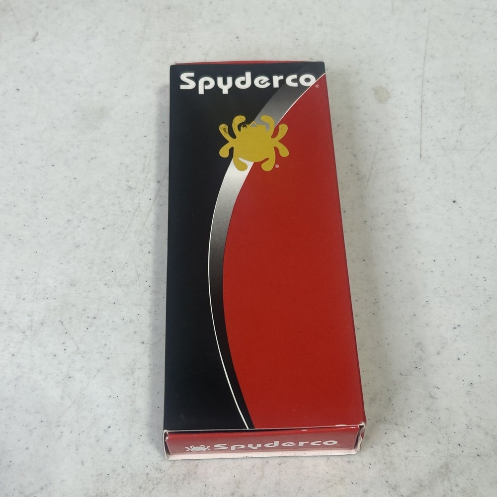 Spyderco Folding Knife VG-10 Serrated Reverse-S Hawkbill Blade Black G-10 Handle